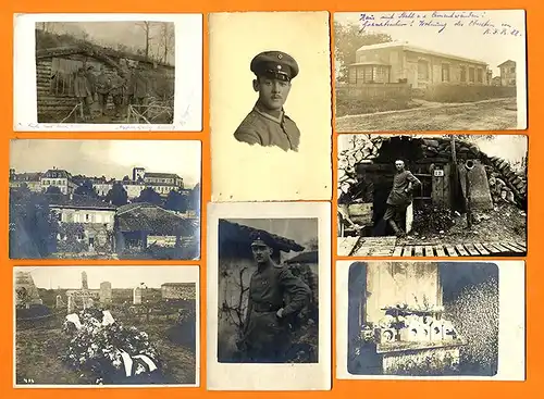 Weltkrieg Frankreich Westfront Original Foto Feldpost Karten 1915