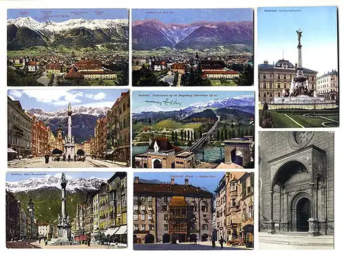 Österreich Stadt Innsbruck 14 alte Postkarten Sammlung ab 1910