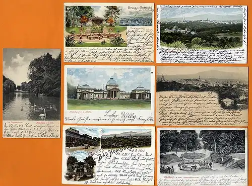 Hessen Taunus Bad Homurg 11 alte Litho Postkarten um 1900