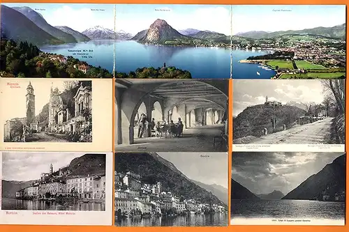 Schweiz Italien Lugano Luganer See Postkarten Sammlung ab 1900