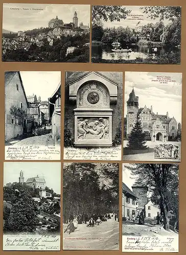 Hessen Taunus Kronberg Stadt Villa Schloss 19 alte Postkarten ab 1900