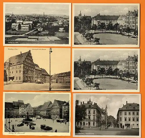 Freiberg Sachsen Bergbau Stadt  18 alte Postkarten Sammlung ab 1920