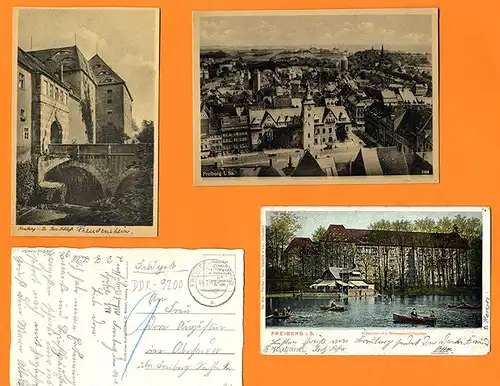 Freiberg Sachsen Bergbau Stadt  18 alte Postkarten Sammlung ab 1920