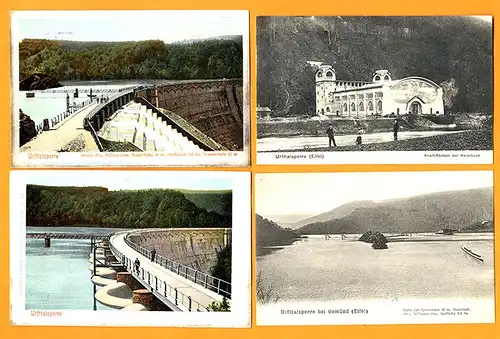 Talsperre Urfttalsperre bei Gmünd Eifel 10 alte Postkarten 2 Foto 1908