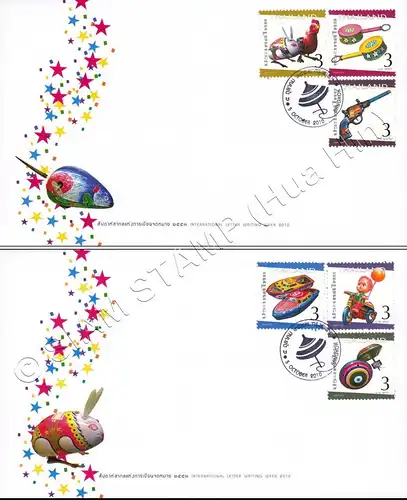 International Letter Week 2010: Tin Toys -FDC(I)-I-