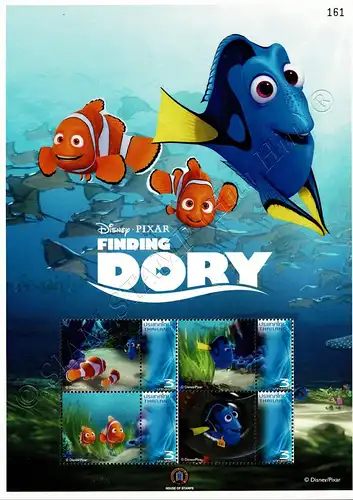 PERSONALIZED SHEET: Disney - PIXAR -Finding Dory -PS(053-054)-FL(I)- (MNH)