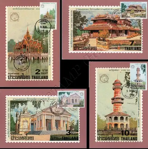 Philatelic Exhibition THAIPEX 85 -MAXIMUM CARDS MC(5)-