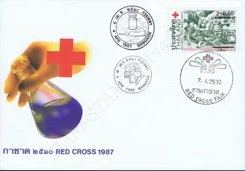 Red Cross 1987 -FDC(I)-AST-