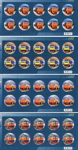 The 120th Anniversary of the State Railway of Thailand: Locomotives -FDC(I)-IT-