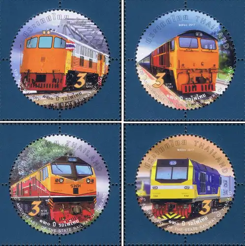 The 120th Anniversary of the State Railway of Thailand: Locomotives -FDC(I)-IT-