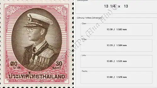 Definitive: RAMA IX - 9th series 30B -1st PRINT GBP- (MNH)