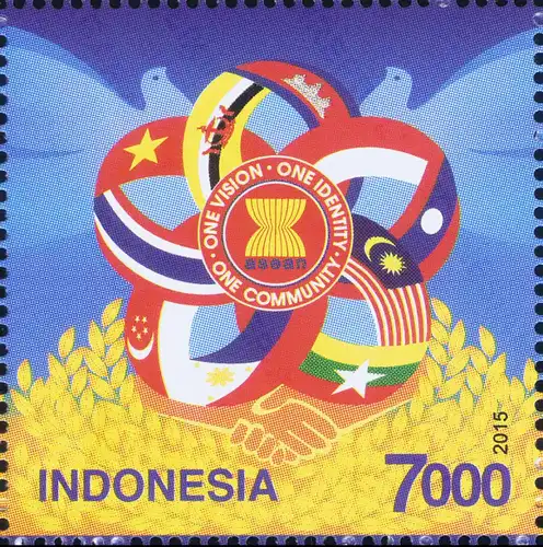 ASEAN 2015: One Vision, One Identity, One Community -INDONESIA- (MNH)