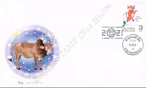 Zodiac 2021: Year of the "OX" -FDC(I)-IT-