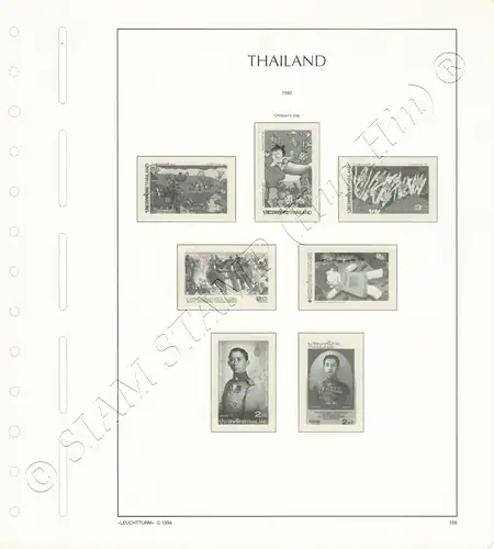 LIGHTHOUSE Template Sheets THAILAND 1992 page 156-173A 25 Sheets (USED)