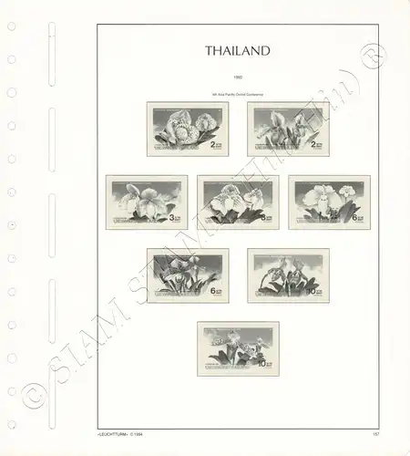 LIGHTHOUSE Template Sheets THAILAND 1992 page 156-173A 25 Sheets (USED)