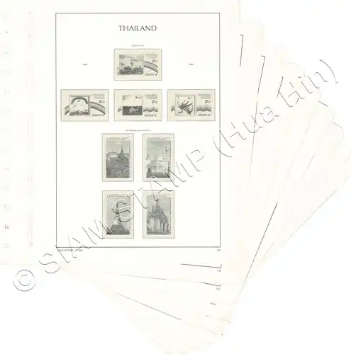 LIGHTHOUSE Template Sheets THAILAND 1989 page 126-133 9 Sheets (USED)