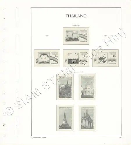 LIGHTHOUSE Template Sheets THAILAND 1989 page 126-133 9 Sheets (USED)