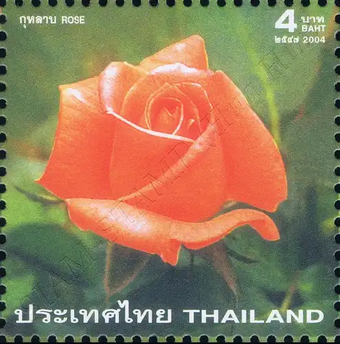 Greeting Stamp 2004: Rose (III) "SANDRA" -SHEET (I) RNG- (MNH)