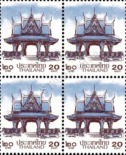 Definitive: PAVILION 20B 1st PRINT (TBSP) -BLOCK OF 4- (MNH)