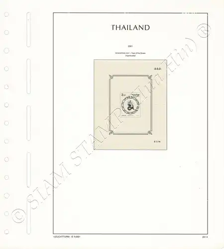 LIGHTHOUSE Template Sheets THAILAND 2001 page 287-301 21 Sheets (USED)