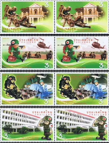 110 Years of Army Medical Department, RTA. -PAIR- (MNH)