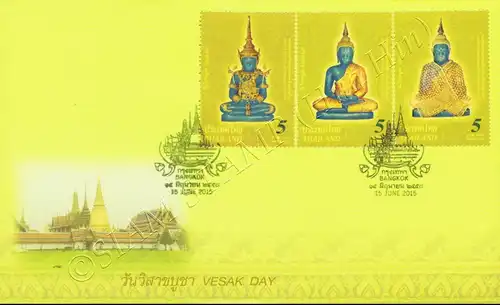 Visakhapuja Day 2015 - Emerald Buddha -FDC(I)-I-