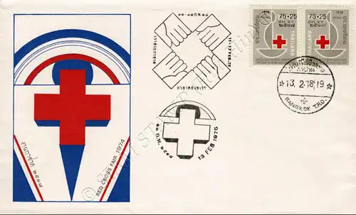 Red Cross 1975 -FDC(I)- -FDC(I)-AST-13.02.1975-