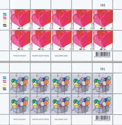 Greeting Stamps -PAIR- (MNH)