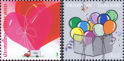 Greeting Stamps -PAIR- (MNH)