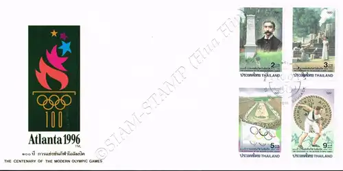 Centenary of the Modern Olympic Games -FDC(I)-I-