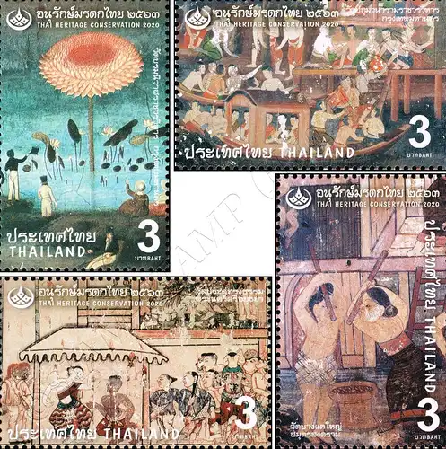 Thai Heritage 2020: Mural Paintings (III) (MNH)