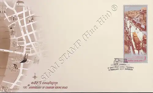 150th Anniversary of Charoen Krung Road -FDC(I)-I-