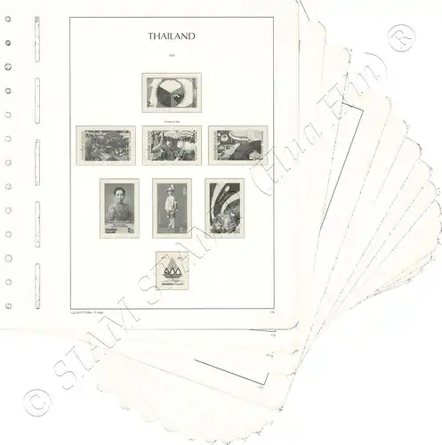 LIGHTHOUSE Template Sheets THAILAND 1993 page 174-183E 17 Sheets (USED)