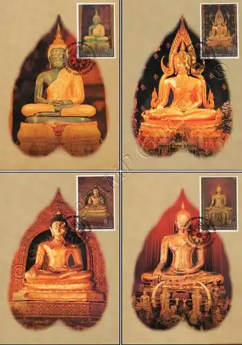 Visakhapuja Day 1995 - Buddha Statues -MAXIMUM CARDS MC(58)-