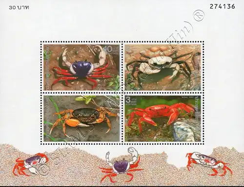 Crustaceans (II): Rare native freshwater crabs (58A) (MNH)