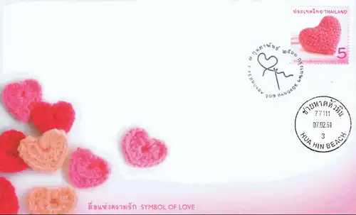 Valentine's Day - Symbol of Love 2018 -FDC(I)-IT-