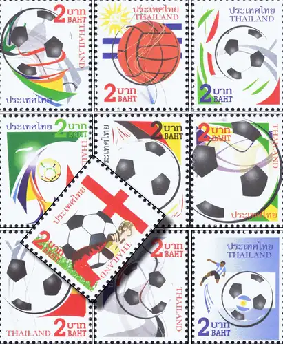 PREPAID POSTCARD: Football WM 2014 - Thai Rath Contest -TKS PC "C"- (MNH)