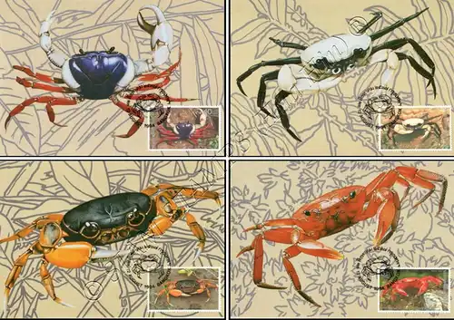 Crustaceans (II): Rare native freshwater crabs -MAXIMUM CARDS MC(54)-