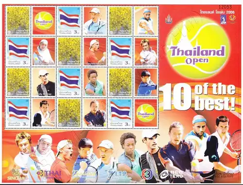 PERS. SHEET: National Symbols (I) -THAILAND OPEN PS(A025)- (MNH)