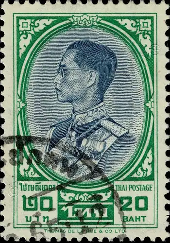 Definitive: King Bhumibol RAMA IX 3rd Series 20B (372A) -CANCELLED G(I)-