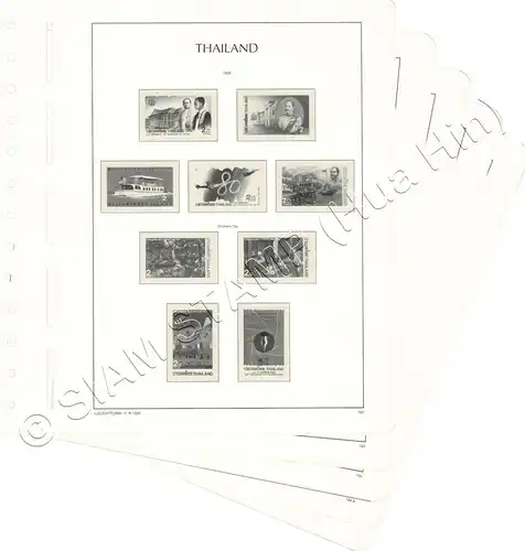 LIGHTHOUSE Template Sheets THAILAND 1995 page 192-194B 5 Sheets (USED)