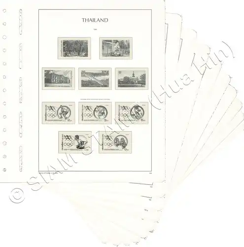 LIGHTHOUSE Template Sheets THAILAND 1994 page 184-191 11 Sheets (USED)