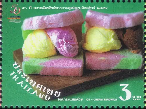 50th Anniversary of Thailand - Singapore Diplomatic Relations: Desserts -KB(I)- (MNH)