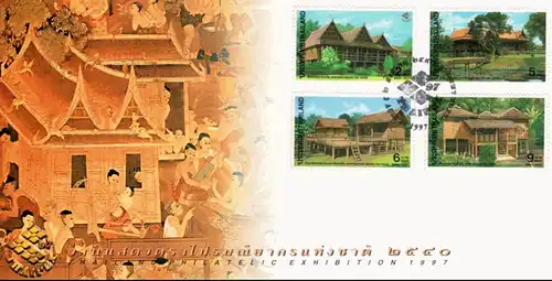 THAIPEX 97 - Thai Traditional Houses -STAMP BOOKLET MH(VI)- (MNH)