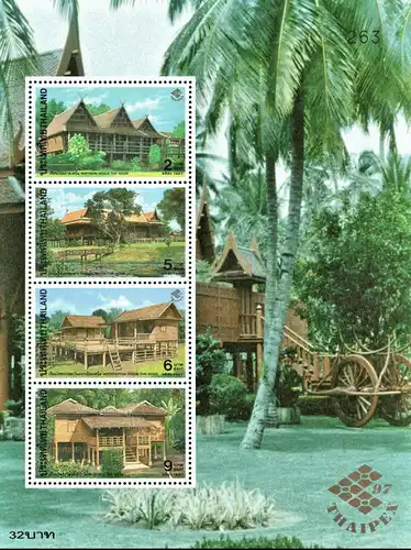 THAIPEX 97 - Thai Traditional Houses -STAMP BOOKLET MH(VI)- (MNH)