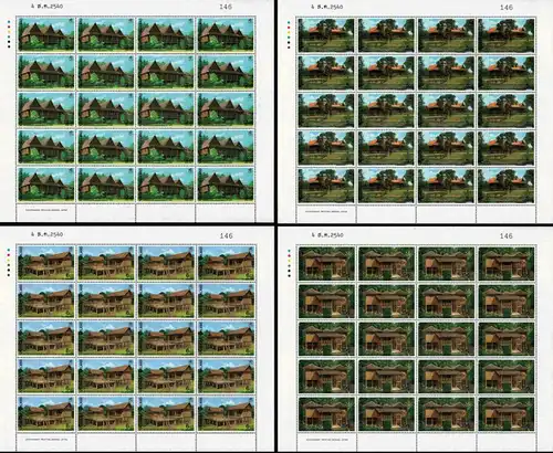 THAIPEX 97 - Thai Traditional Houses -SHEET- (MNH)