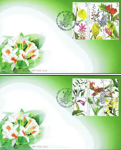 New Year 2016 (I): Family Zingiberaceae -FDC(I)-I-