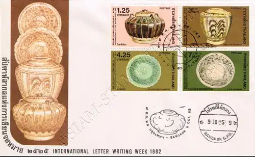 International Letter Week: Sangalok Ceramics -FDC(I)-IST-