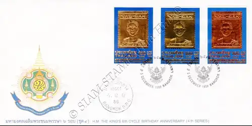 72nd Birthday King Bhumibol Adulyadej (IV) -ERROR / FDC(I)-IT-F(I)-