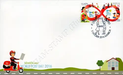 World Post Day 2016 -FDC(I)-I-
